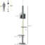 Centre d'escalade pour chat 85,5 "à hauteur réglable - 4 avec poteau à griffes, boules suspendues. Doux et confortable. Gris. Centre d'activité pour chats jusqu'à 10 livres. Poids léger et solide