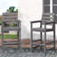 Tabouret de bar Adirondack en plastique Dalson-702619449