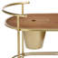 Elderine 2 TIER BAR CART WITH BUCKET