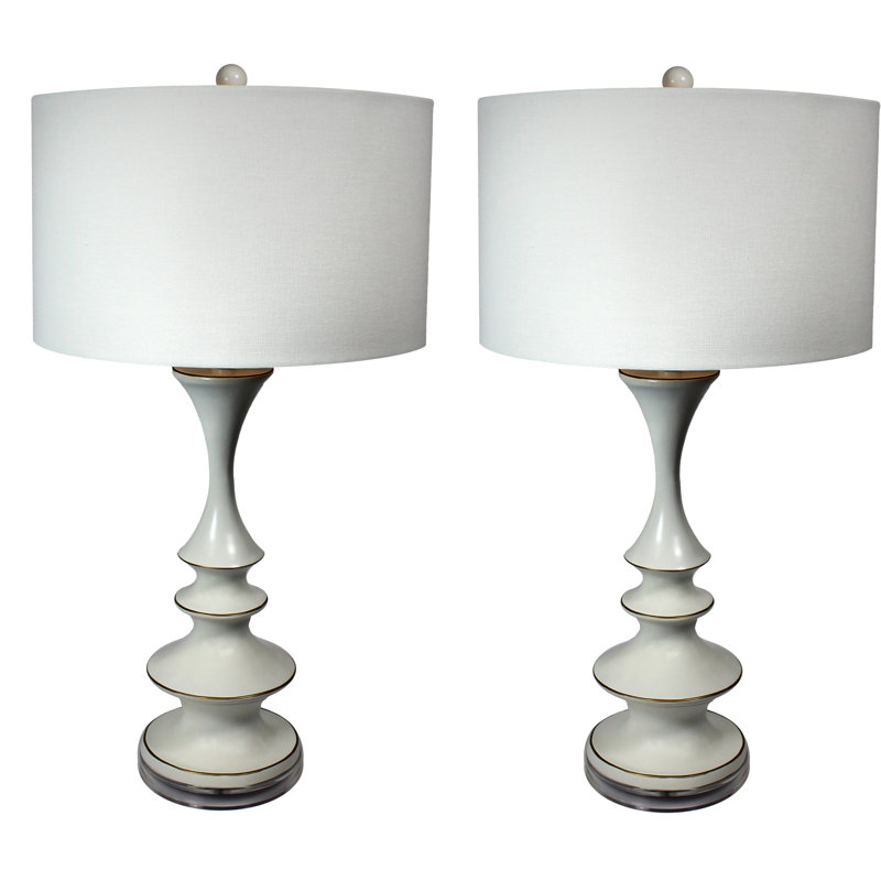 Lampe de table 30 po Seacliff, Blanc