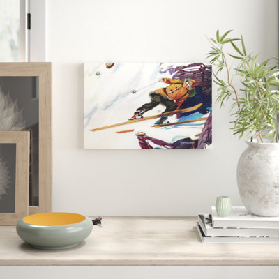 Avalanche Rider - Wrapped Canvas Print