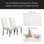 Ensemble de 2 chaises de salle à manger modernes, pieds robustes en acier inoxydable et ressorts en forme de S - Support ergonomique pour la salle à manger, la cuisine et le bureau-772663720