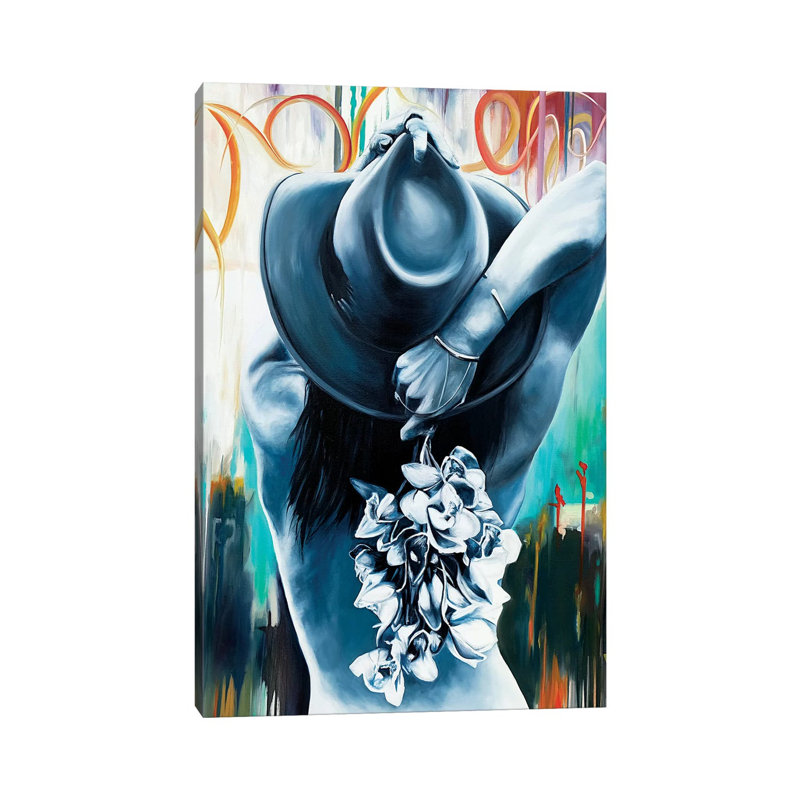 Orchids, For You ! by Val Escoubet - Painting on Canvas, Wrapped Canvas, 45.72cm H x 30.48cm W x 1.91cm D