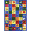 Tapis éducatif touffeté bleu-1989312959