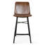 Brisbane Murphy Counter Chair In Chestnut Leather