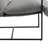 Upholstered Modern Metal Framed Light Gray Polyester Blend Sling Accent Chair-27168983