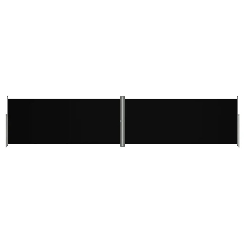 Dakota Fields 1000cm W x 220cm D Plastic Cover Motorised Retractable Side Awning, Cream, 180cm H x 1000cm W x 220cm D