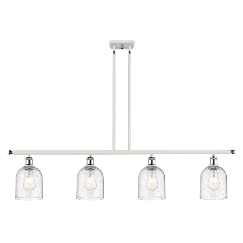 Odaniel 4 - Light Kitchen Island Pendant, Seedy, White Polished Chrome
