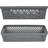 Glad Plastic Storage Basket Set - Multipurpose Drawer Trays, Kitchen Pantry Containers, And Bathroom Bins - 3 Pack Large Organizers, Grey