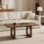 Table basse moderne en bois massif 47 po