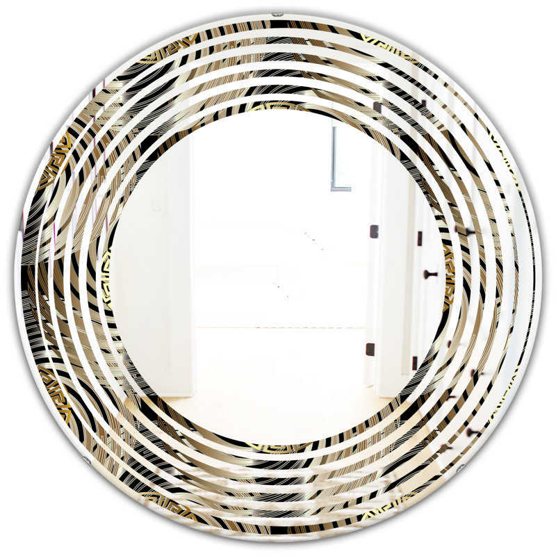 Miroir mural Wave, 23,6 po x 23,6 po