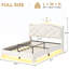 Lit plateforme tapissier en velours avec mobilier de chambre à coucher pour enfants Crown-1314945059-1314945061
