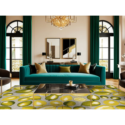  Washable Limequat Fruits Area Rug