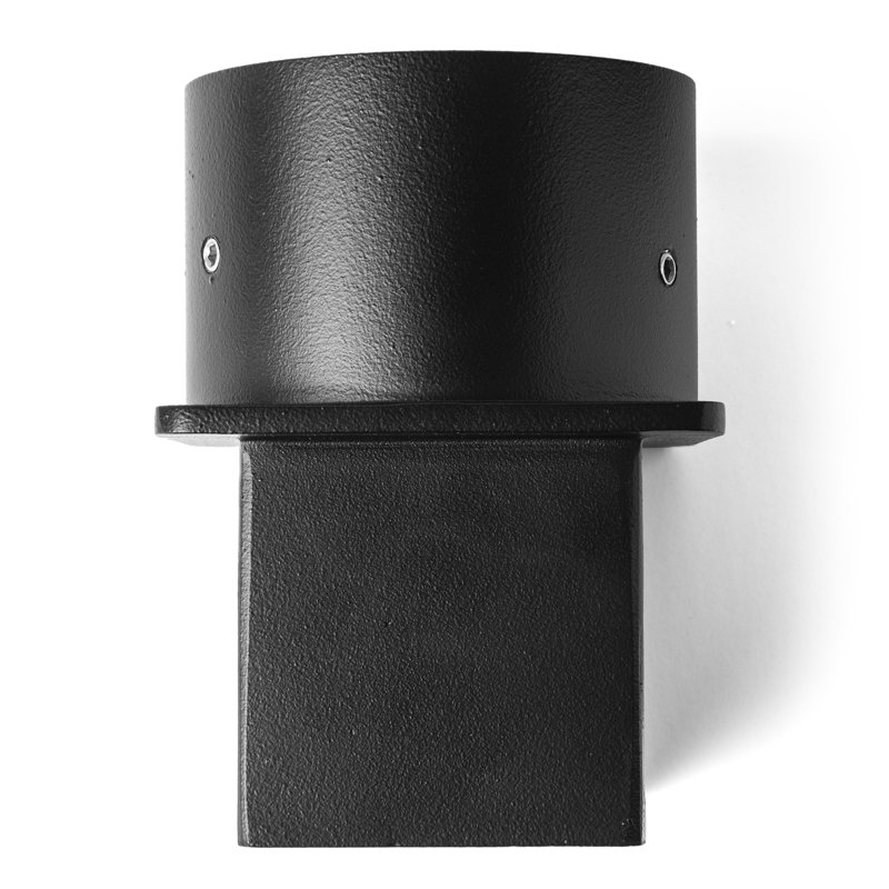 4.9" H Post Base, Coastal Black