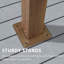 Pergola rétractable d'extérieur mauve 10 pi x 13 pi avec abat-jour en métal pour abri de soleil pour patio-80695621
