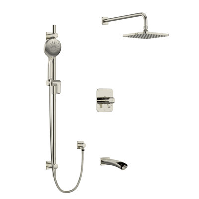 Salomé 1/2" Thermostatic & Pressure Balance Shower System with up to 5 Shared Functions featuring RioWise Valve Technology