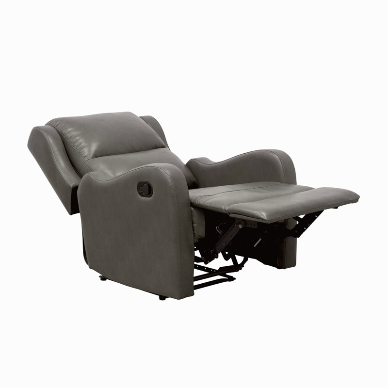 Fauteuil inclinable en similicuir rembourré 1pc, Gris