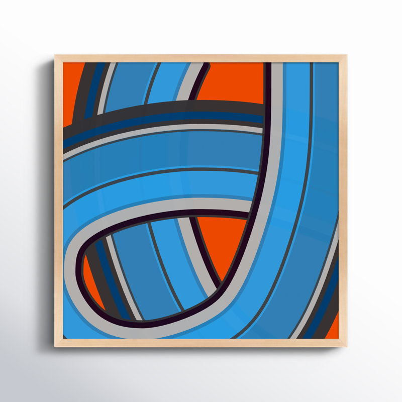 Twisted River By Jacques Pilon - Framed Wall Art, Brown, 16" H x 16" W x 1.25" D