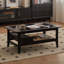 Meuble télé et table basse en hévéa
