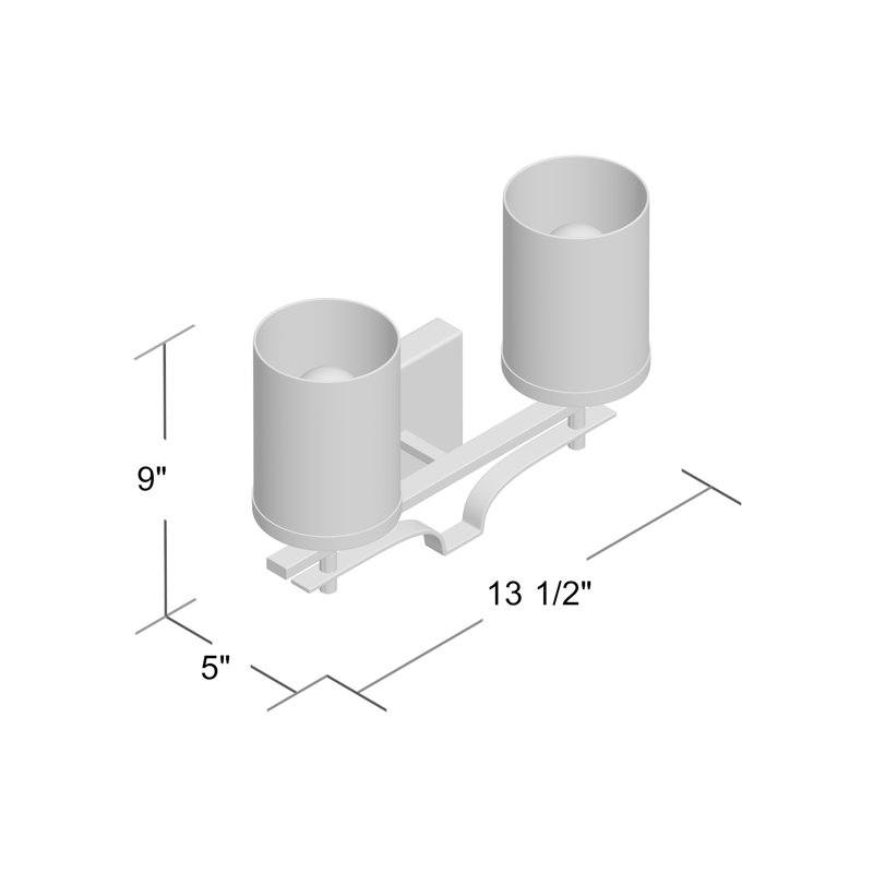 Elborough Vanity Light in Nickel, Satin Nickel