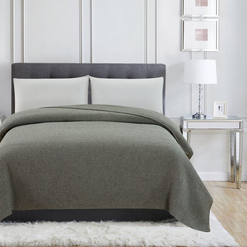 Sonder Weave Wool Blanket, Full/Queen, White, 6