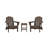 Laguna Foldable Outdoor Adirondack Chair With Table-293029815