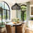 Latigo Rattan Pendant Light - 28" Black Dome Handwoven Adjustable Light Fixture For Kitchen Island or Dining Room in Modern and Farmhouse Style-1271592535