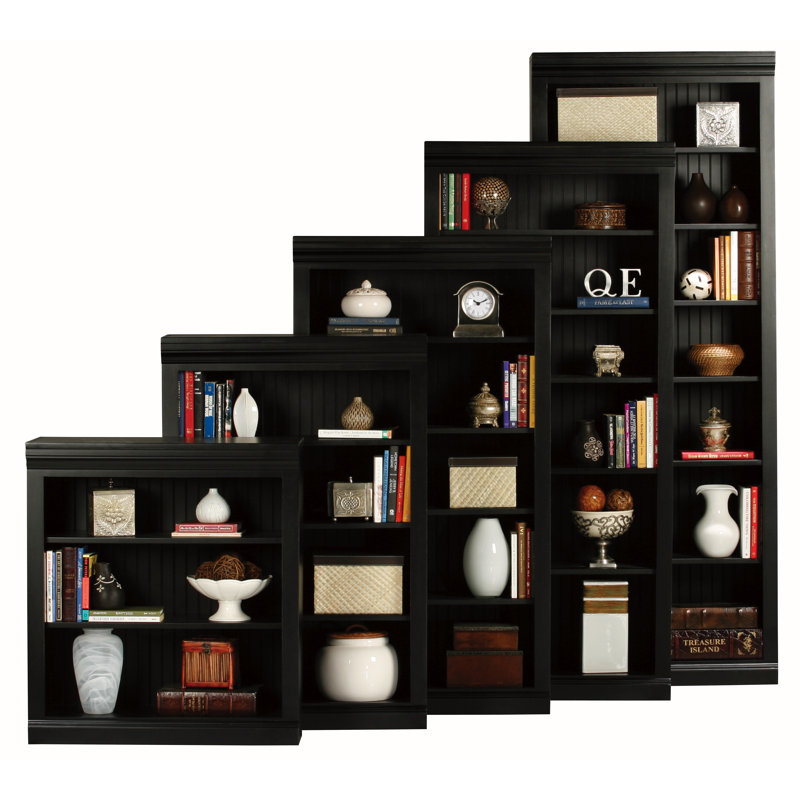 Coastal standard ouvert Bookcase, Noir, 36" H x 32" L x 14.25" D, Aucun