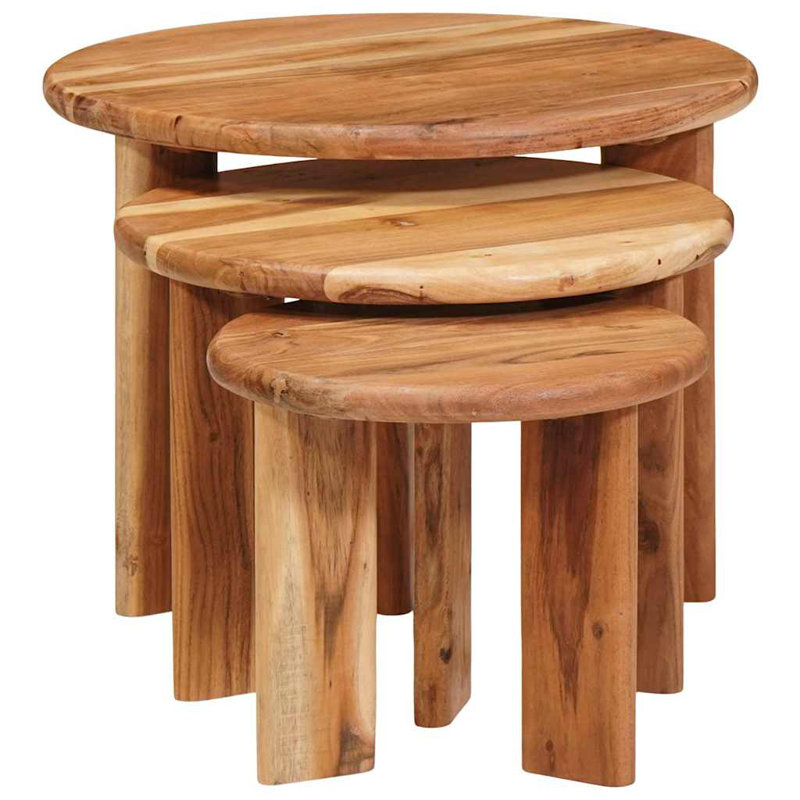 Solid Wood Coffee Table, Dark Brown