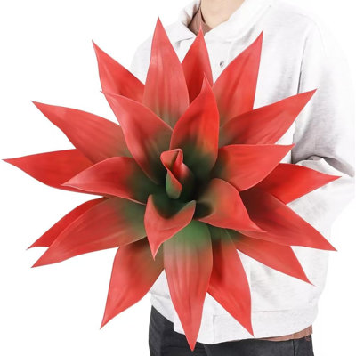 Artificial Agave Plants, 22-In. Faux Agave Greenery, Realistic UV-Resistant Plants for Indoor and Outdoor Decor, Set of 2