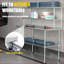 12x60 Inch Stainless Steel Double Overshelf for Kitchen, Space-Saving with 400lb Capacity, Easy to Clean
