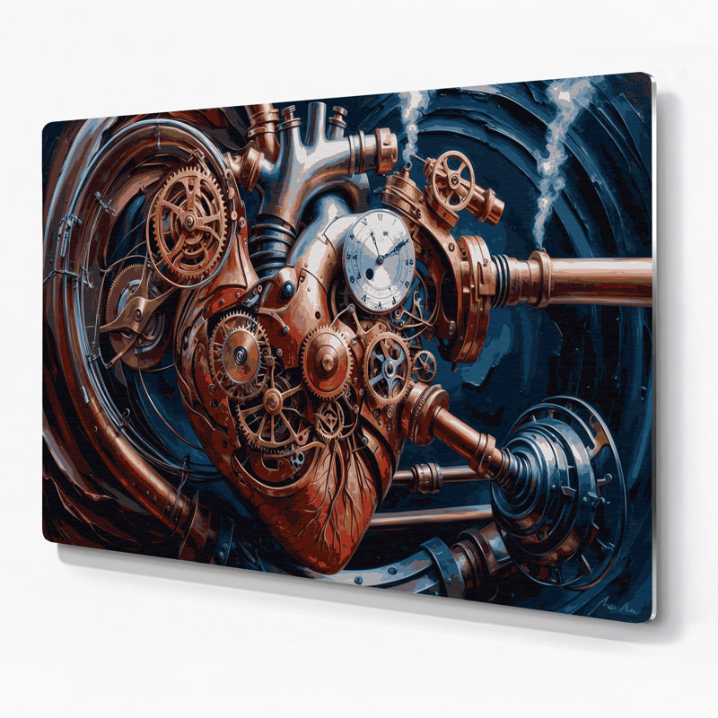 Art mural en métal Sci Fi, H 24 po x l 36 po