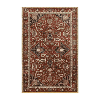Machine Washable Persian Brown Area Rug