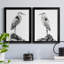 Shoreline Heron in B&W I, reproduction encadrée de qualité supérieure - prête à être accrochée-1847980977-1847980979