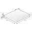 Grand coussin de siège 1 pièce pour l'extérieur Casual Cushion, l 19 po x L 18 po-1843883807