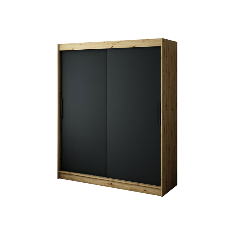 Weil 2 Door Manufactured Wood Wardrobe, 200cm H x 180cm W x 62cm D