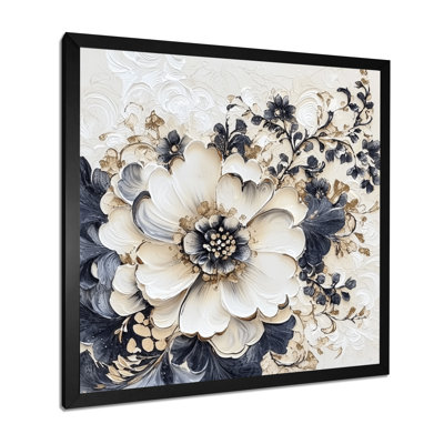 Vintage Bloom Of Mums Flowers II - Mums Wall Art Living Room