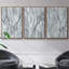 Marbré blanc I, ensemble de 3 toiles encadrées sur toile-97812063-97812064