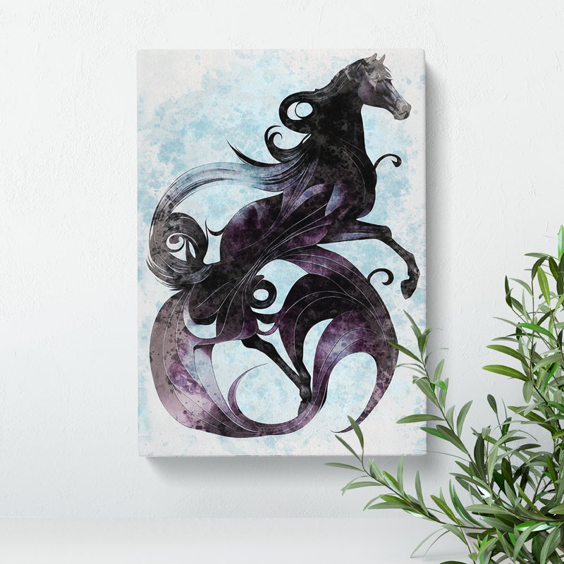 Horse In The Clouds - Wrapped Canvas Print, 50cm H x 35cm W x 3cm D