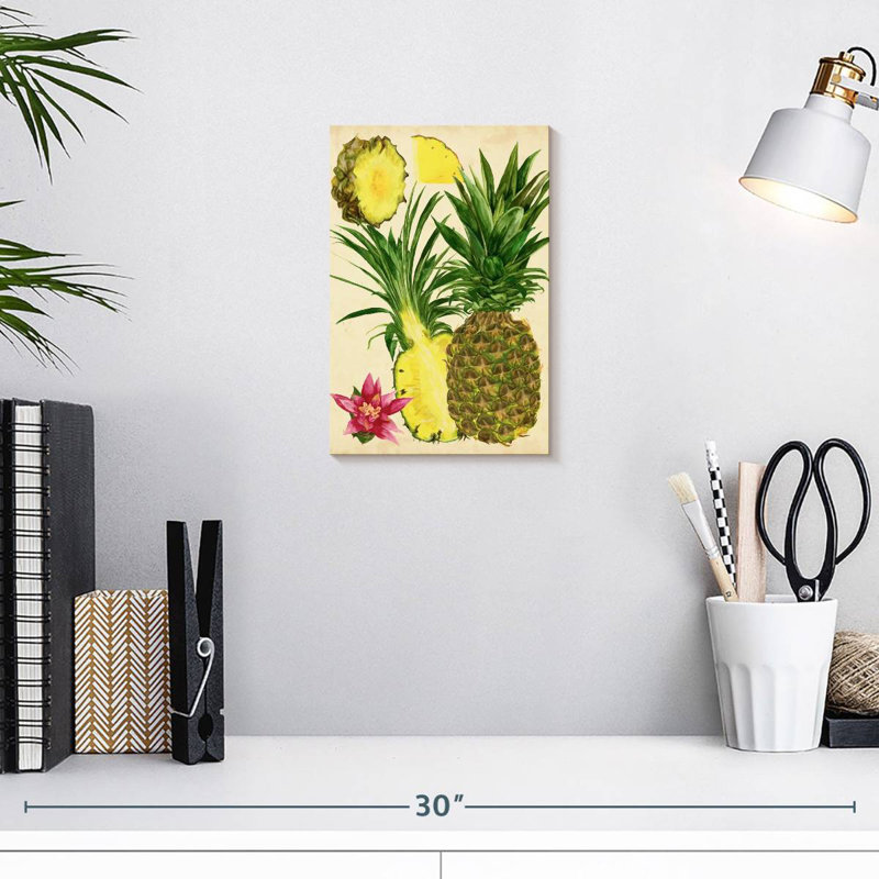 Yarlin Tropical Pineapple Study I, 12" H x 8" W