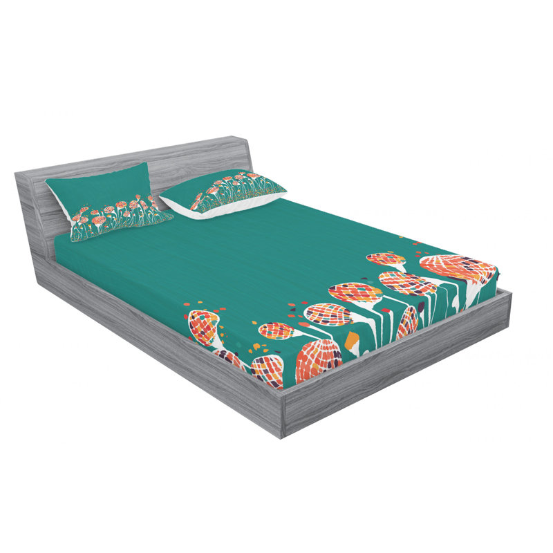 Microfiber Sheet Set, Queen Sheet Set with Fitted Sheet