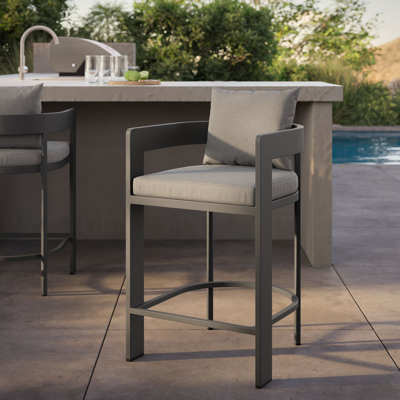 Tabouret de comptoir Tahoe, 26.5", Gris