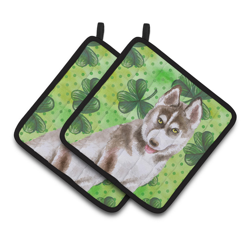 Caroline's Treasures Floral Polyester Potholder Set