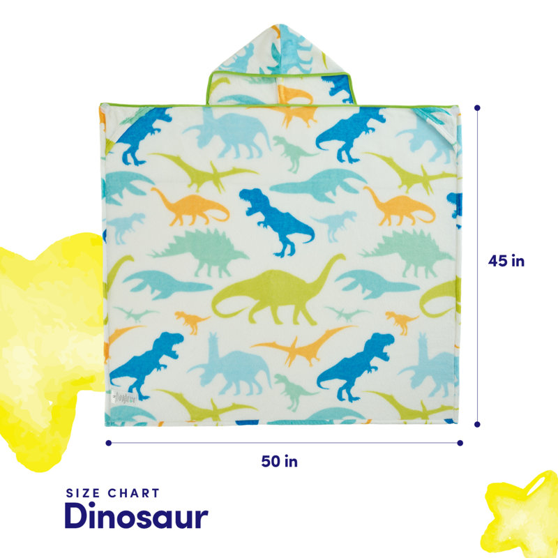 Couverture à capuche pour enfants, dinosaure, Dinosaure