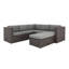 Ensemble de conversation modulaire en rotin avec coussins 4 pièces McNab-1697358510