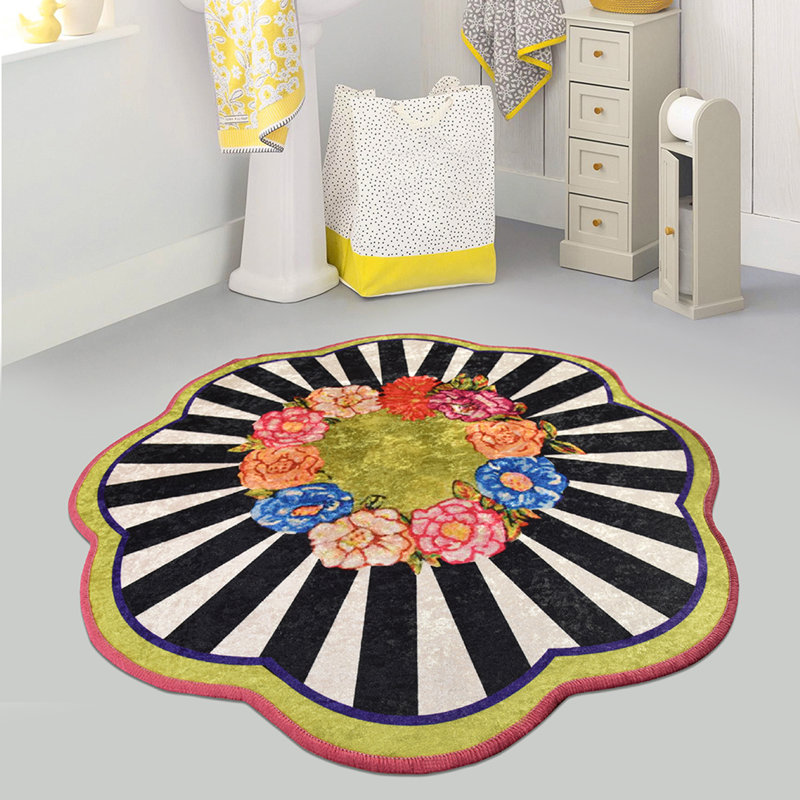 Faircloth Spiriti Shaggy Black/Pink Rug