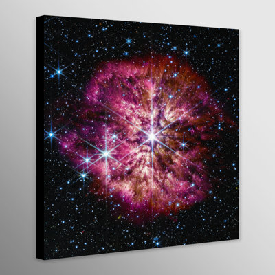 Larimar NASA James Webb Telescope - Wolf-Rayet Star - Wrapped Canvas Print