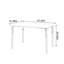 Bureau d'écriture rectangulaire brun clair de luxe