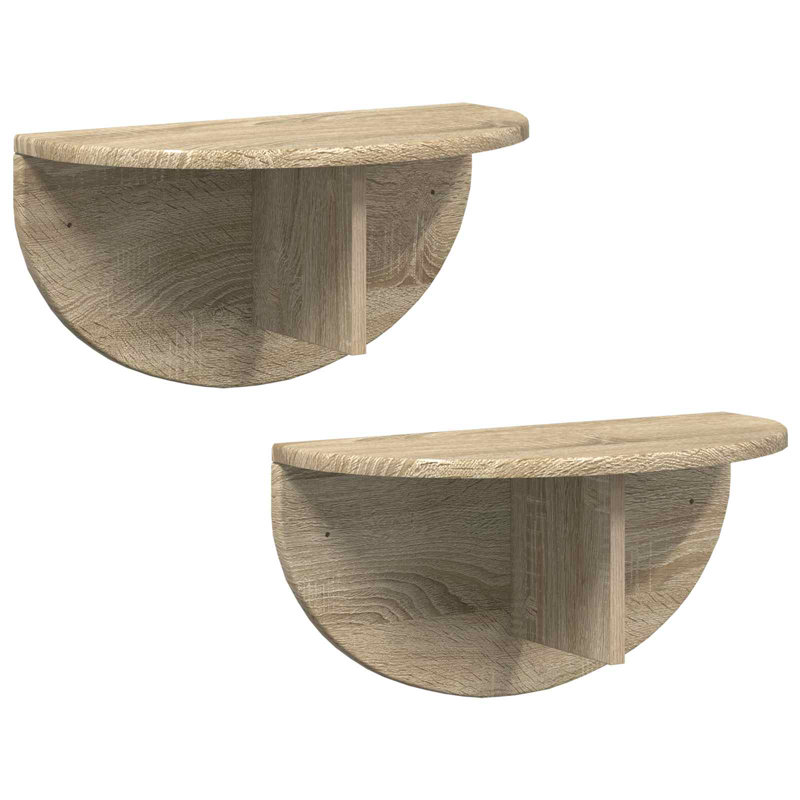 Floating Shelf, 24cm H x 48cm W x 24cm D, Sonoma Oak