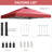 12X12 Pop Up Canopy  Tent With One Push Setup,  Instant Portable Shelter With Sandbags, Red-123311108-123311106